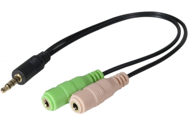 micro casque avec 2 fiches jack