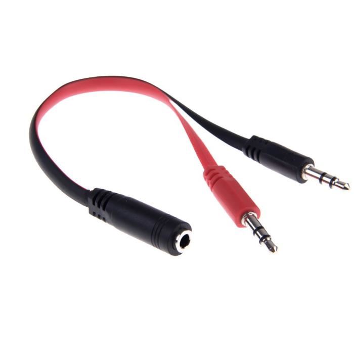 micro casque avec 2 fiches jack