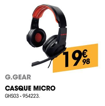 micro casque g-gear