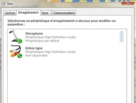 micro casque non detecte windows 7