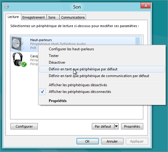 micro casque non detecte windows 7