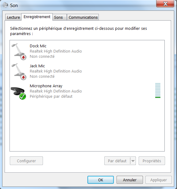 micro casque non reconnu windows 10