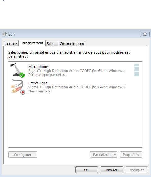 micro casque non reconnu windows 8