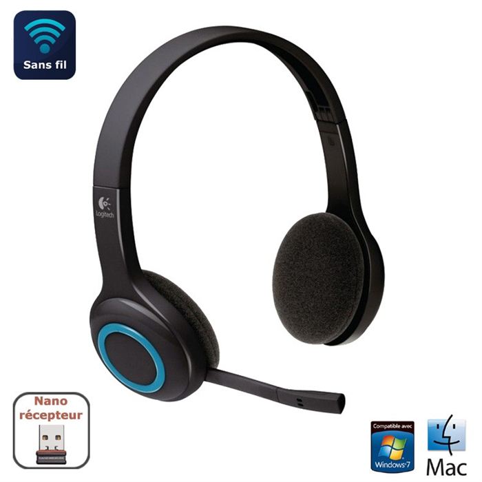 micro casque pc sans fil