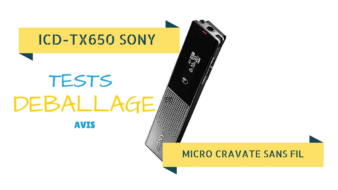 micro cravate sans fil sony