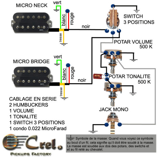 micro guitare 2 fils