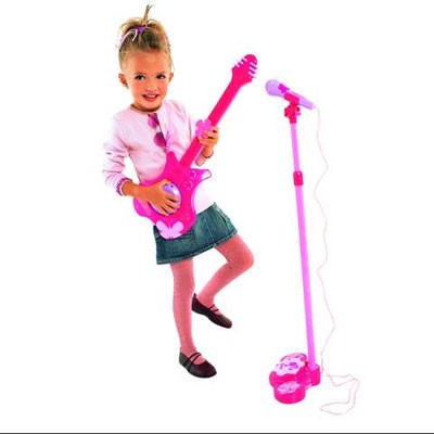 micro guitare barbie