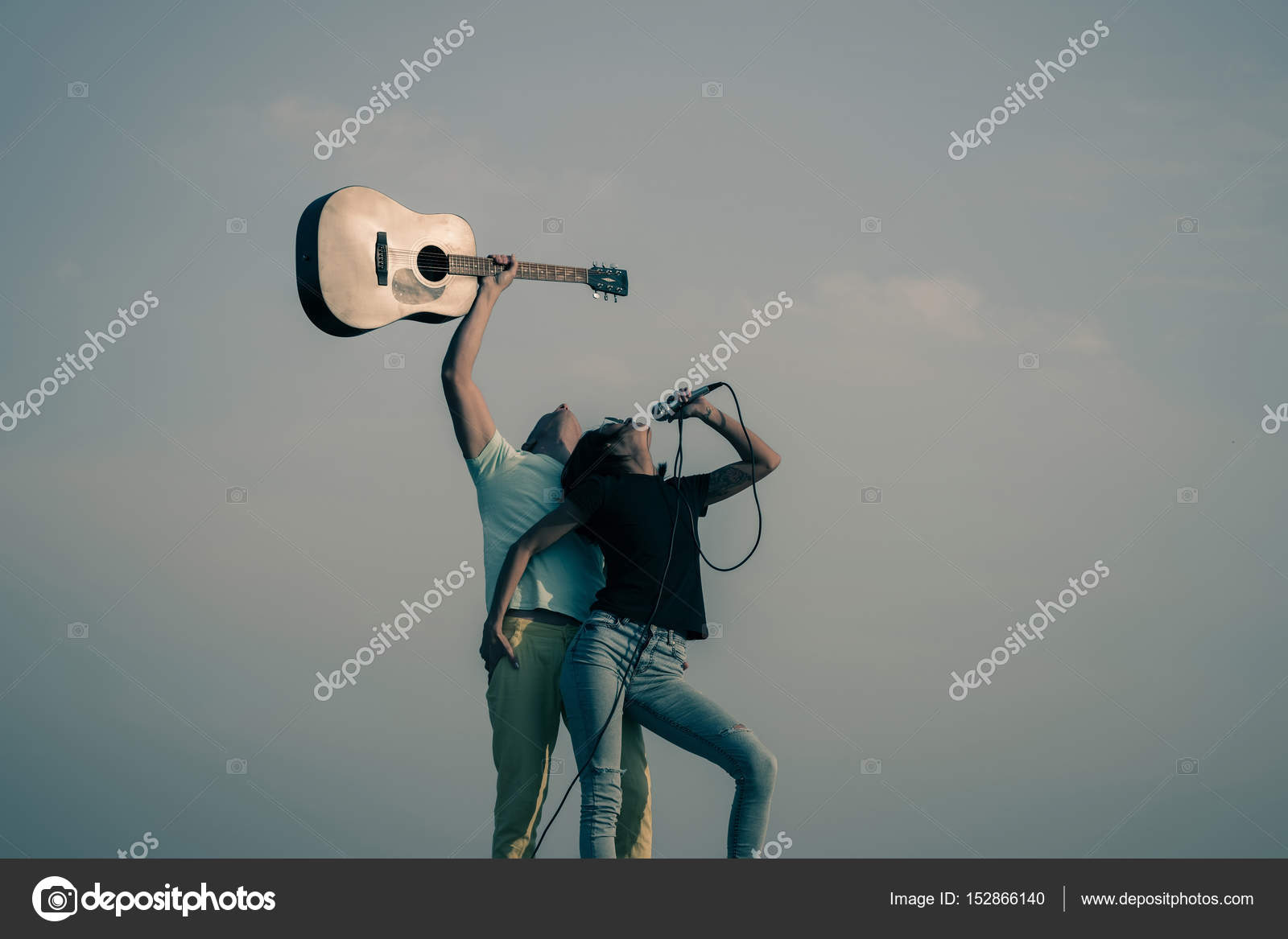 micro guitare chant