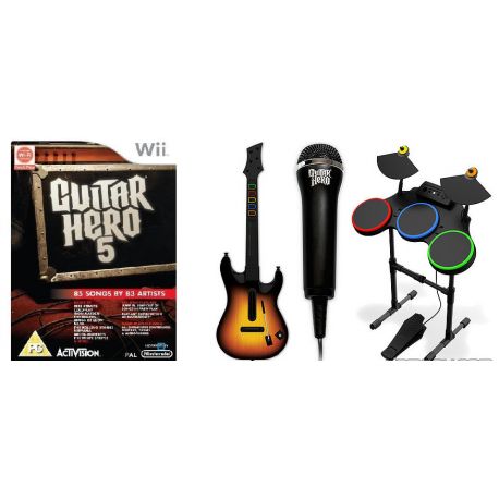 micro guitare hero wii