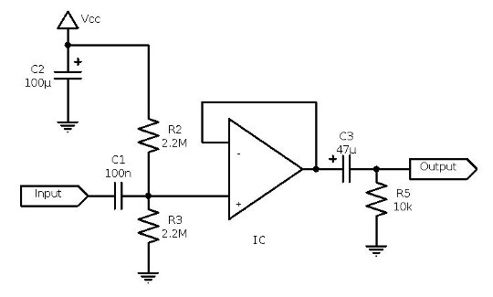 micro guitare impedance