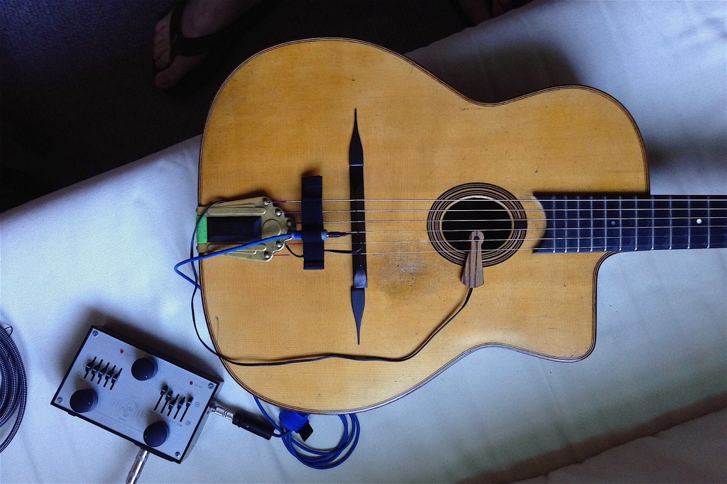 micro guitare jazz manouche