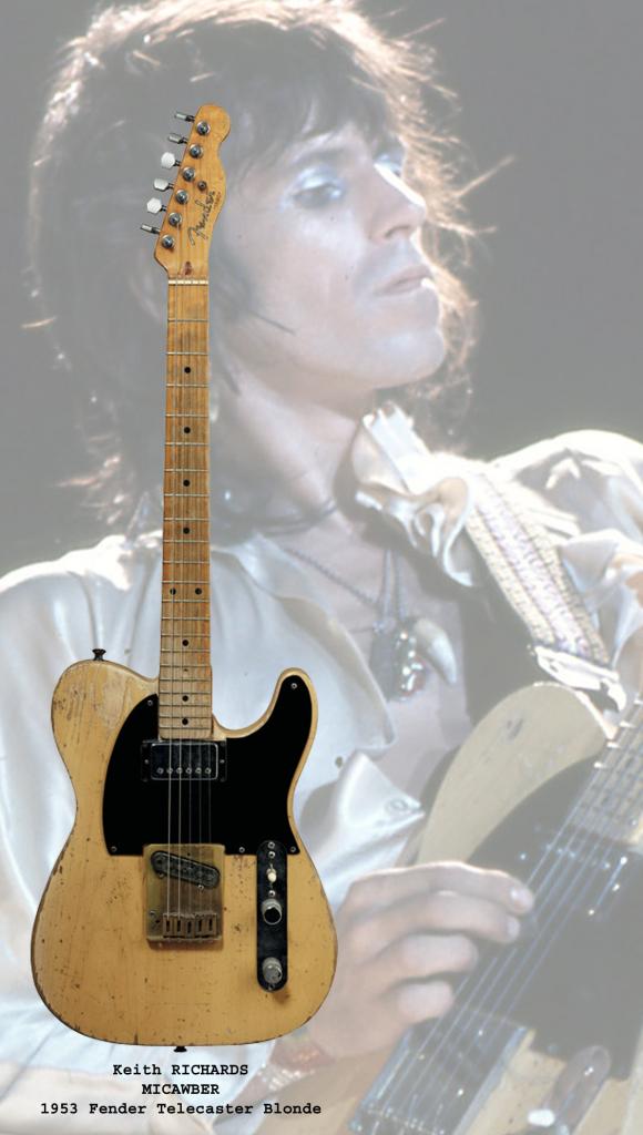 micro guitare keith richards