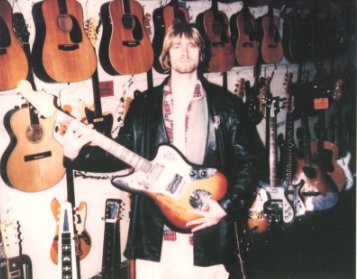 micro guitare kurt cobain
