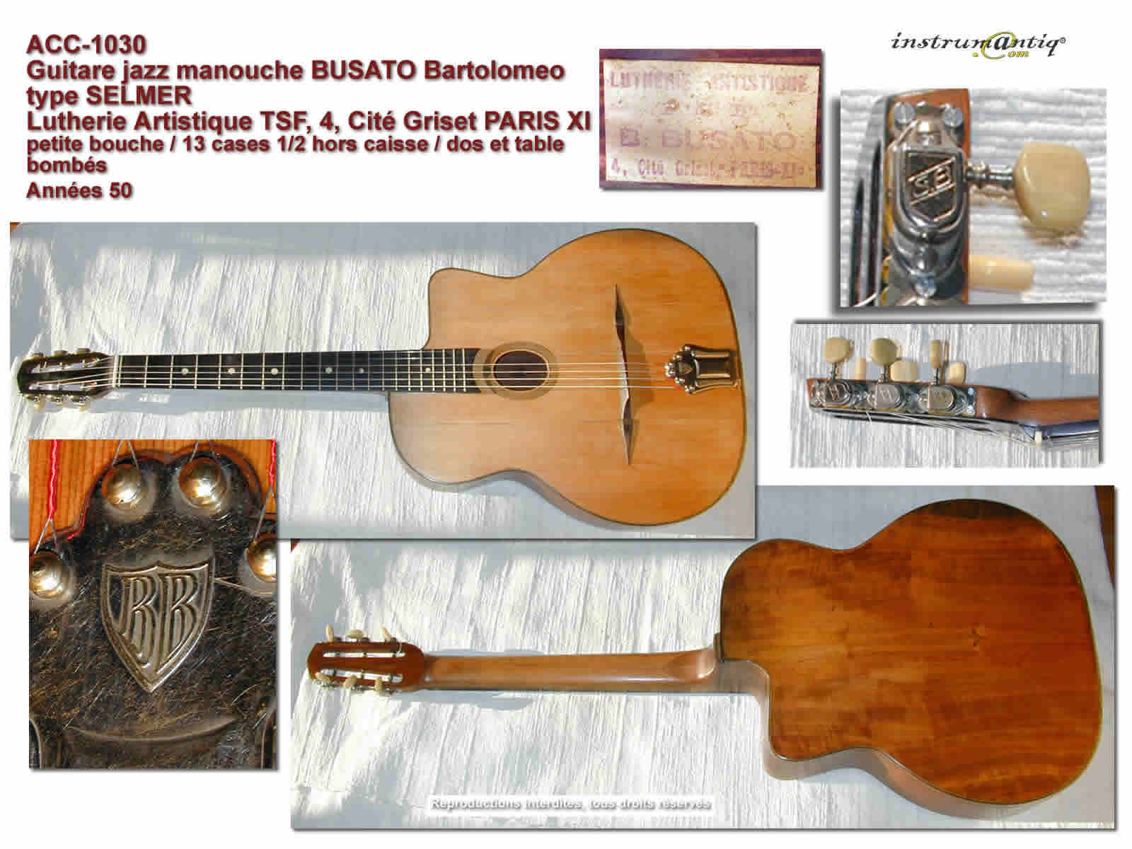 micro guitare manouche petite bouche