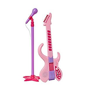 micro guitare rose