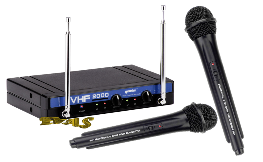 micro sans fil gemini vhf-2001 hl
