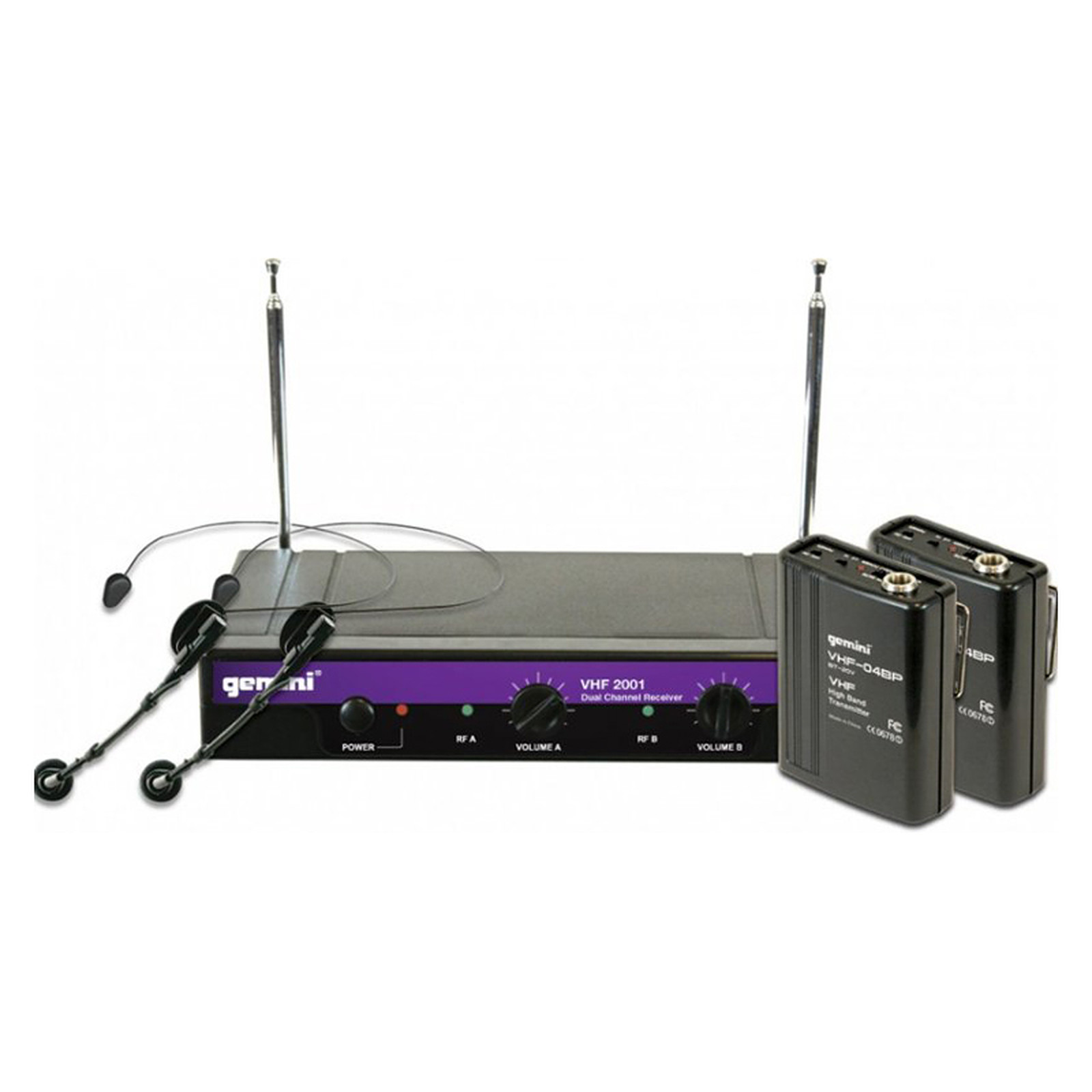 micro sans fil gemini vhf-2001 hl