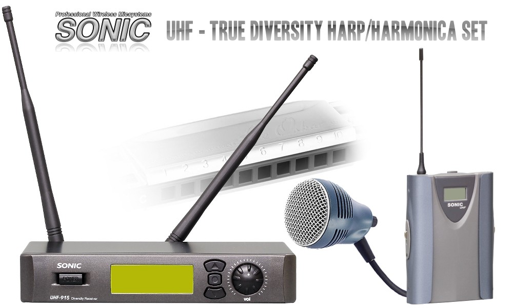 micro sans fil pour harmonica